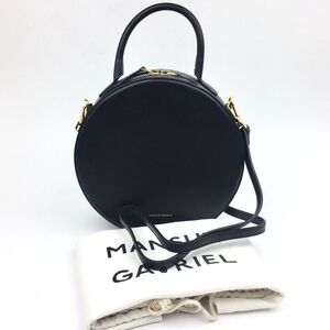 MANSUR GAVRIEL Calfskin Leather Circle Crossbody B